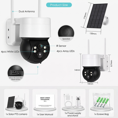 Camara Exterior Solar Wifi